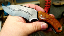 Carregar imagem no visualizador da galeria, Barbed Wire Engraved Brigham with Corian/Black Paper Micarta Handle