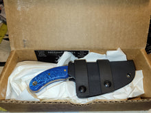 Load image into Gallery viewer, Buck Engraved carbon steel knife Juma Gem Resin Handle