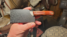 Load image into Gallery viewer, Arrow Freehand Engraved High Carbon Steel Mini CLeaver