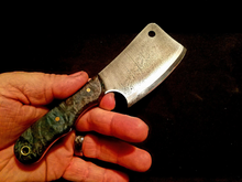 Load image into Gallery viewer, Arrow Freehand Engraved High Carbon Steel Mini CLeaver