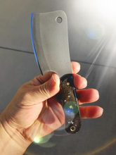 Load image into Gallery viewer, Free Hand Engraved Bat High Carbon Steel Mini Cleaver