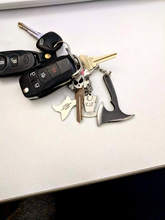 Load image into Gallery viewer, Loki Key Chain Hand forged