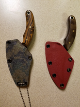 Load image into Gallery viewer, Mini Skinner High Carbon Steel Blade with Hybrid Burl Epoxy Resin Handle