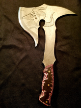 Load image into Gallery viewer, Nordic Inspired High Carbon Steel Viking Hatchet (CUSTOMIZABLE ENGRAVING)