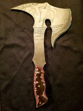 Load image into Gallery viewer, Nordic Inspired High Carbon Steel Viking Hatchet (CUSTOMIZABLE ENGRAVING)