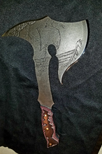 Load image into Gallery viewer, Nordic Inspired High Carbon Steel Viking Hatchet (CUSTOMIZABLE ENGRAVING)