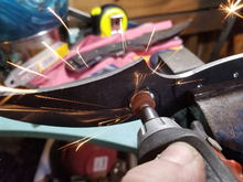 Load image into Gallery viewer, Viper22 High Carbon Steel Upswept Skinner FREE ENGRAVING FOR ANY OFFICER