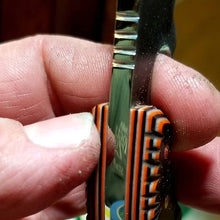 Загрузить изображение в средство просмотра галереи, The Piranha high carbon steel with kydex sheath and ball chain necklace