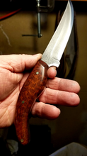 Load image into Gallery viewer, Upswept high carbon steel blade with snakewood handle