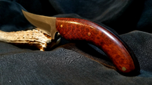 Load image into Gallery viewer, Upswept high carbon steel blade with snakewood handle