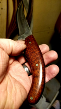 Load image into Gallery viewer, Upswept high carbon steel blade with snakewood handle