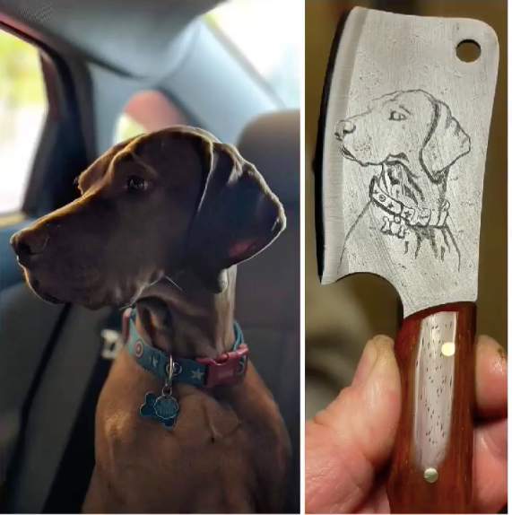 A Cleaver made in memory of a good boy