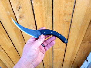 Scythe 5.5" upswept cutting edge, black ultrex handle