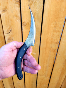 Scythe 5.5" upswept cutting edge, black ultrex handle