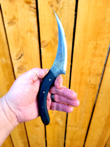 Scythe 5.5" upswept cutting edge, black ultrex handle