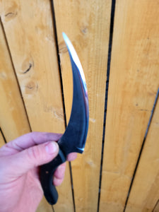 Scythe 5.5" upswept cutting edge, black ultrex handle