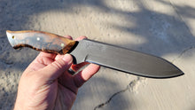 Load image into Gallery viewer, Timberwolf Spearpoint High Carbon knife hybrid handle material
