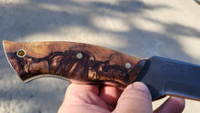 Carregar imagem no visualizador da galeria, Timberwolf Spearpoint High Carbon knife hybrid handle material
