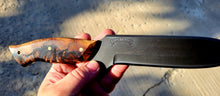 Load image into Gallery viewer, Timberwolf Spearpoint High Carbon knife hybrid handle material
