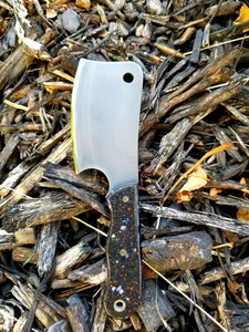 Free Hand Engraved Bat High Carbon Steel Mini Cleaver