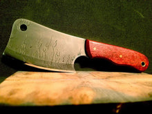 Carregar imagem no visualizador da galeria, Pyro Cleaver with bloodwood handle
