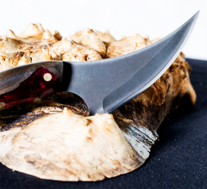 Mini Skinner High Carbon Steel Blade with Hybrid Burl Epoxy Resin Handle