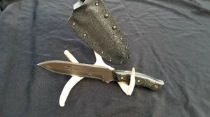 Army 173rd Airborne Timberwolf spearpoint high carbon knife (CUSTOMIZABLE TO ANY MILITARY UNIT)