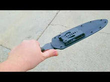 Load and play video in Gallery viewer, Army 173rd Airborne Timberwolf spearpoint high carbon knife (CUSTOMIZABLE TO ANY MILITARY UNIT)
