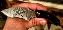 Cargar imagen en el visor de la galería, The Fire fighter Brigham High Carbon Steel with Black and Red Paper Micarda
