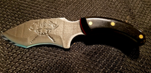 Cargar imagen en el visor de la galería, The Fire fighter Brigham High Carbon Steel with Black and Red Paper Micarda
