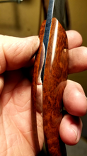 Cargar imagen en el visor de la galería, Upswept high carbon steel blade with snakewood handle
